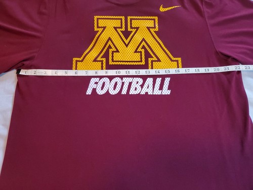 Nike Dri Fit Minnesota Golden Gophers Football Short Sleeve T-Shirt Adult Large - Picture 6 of 8
