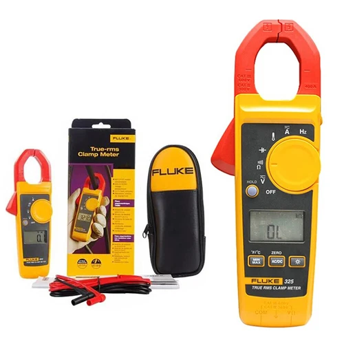 Fluke 325 Misuratore a Pinza AC DC Voltmetro Amperometro Pinza Multitester True RMS - Foto 1 di 13