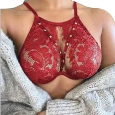 Women See Through Bra Top Sheer Mesh Bralet Crop Top T Shirt Blouse Tee Tops