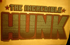 THE INCREDIBLE HUNK VINTAGE 1970's FUNNY IRON ON TRANSFER B-23