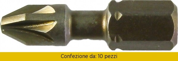 Krino Inserto Pozi mm 25 gr 2 Zirc. Pezzi 10 61260010