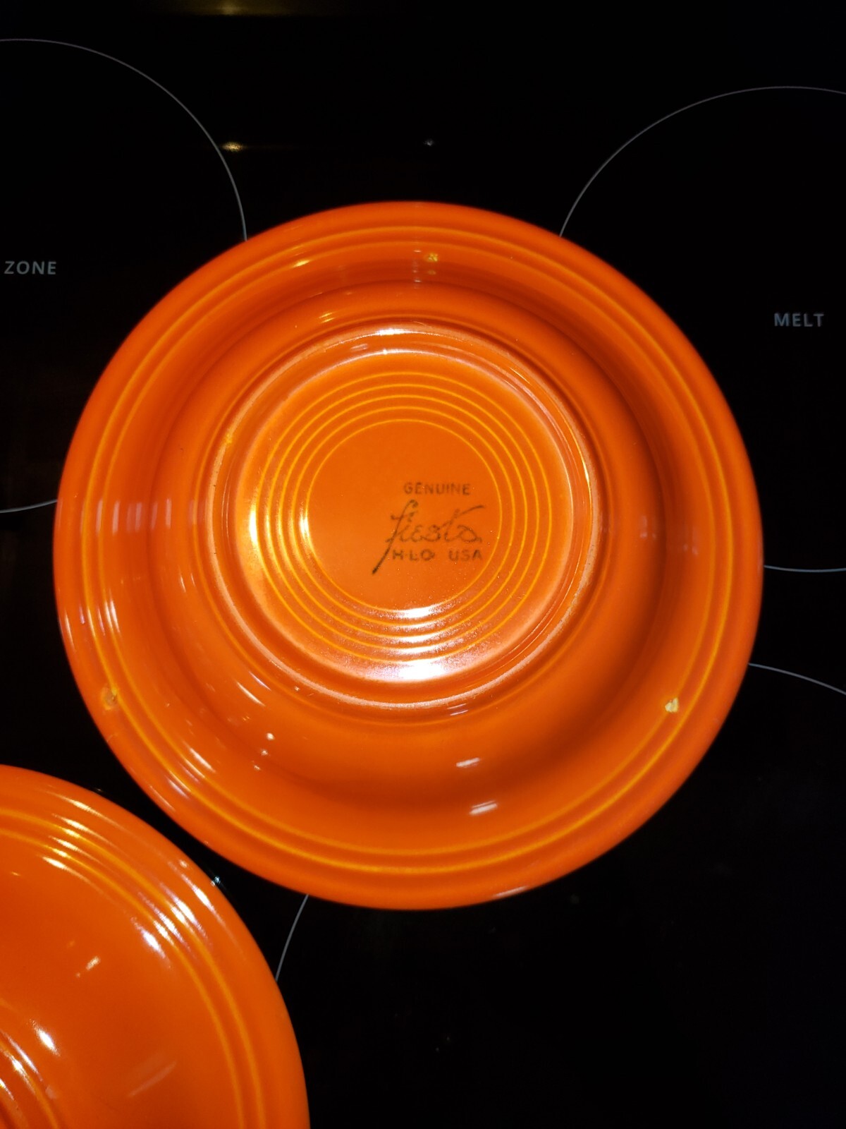 Fiestaware Red 8 1/4" Rimmed Soup/Salad Bowl Fiesta Vintage - Wear (3 Available)