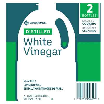 Member's Mark Distilled White Vinegar (1 Gal. 2 Pk.) Good Cleaning Free Shipping