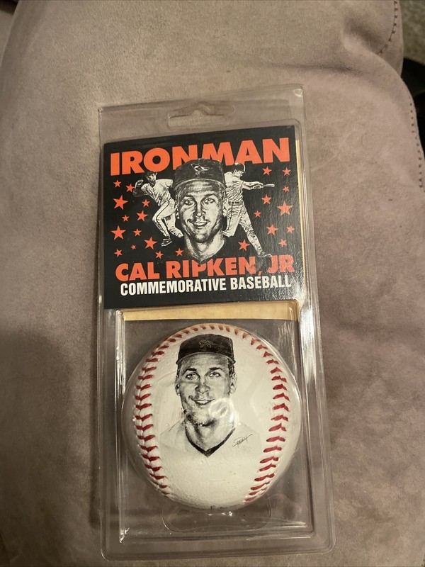 Cal Ripken Jr. Ironman Commemorative Baseball With Facsimile Signature, COA