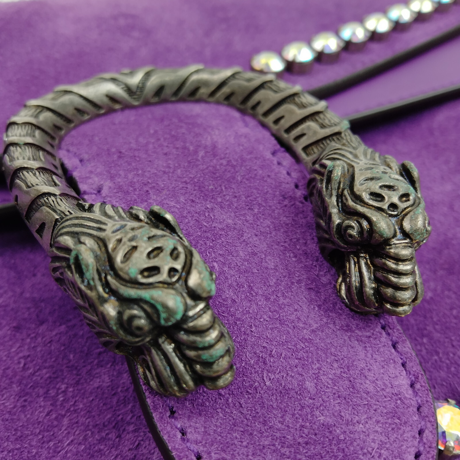 Gucci Shoulder Bag Purple Suede Leather 3230884 eBay