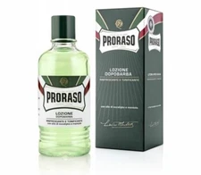 Proraso Aftershave Lozione 400ml Menthol and Eucalyptus Aftershave Green Bottle