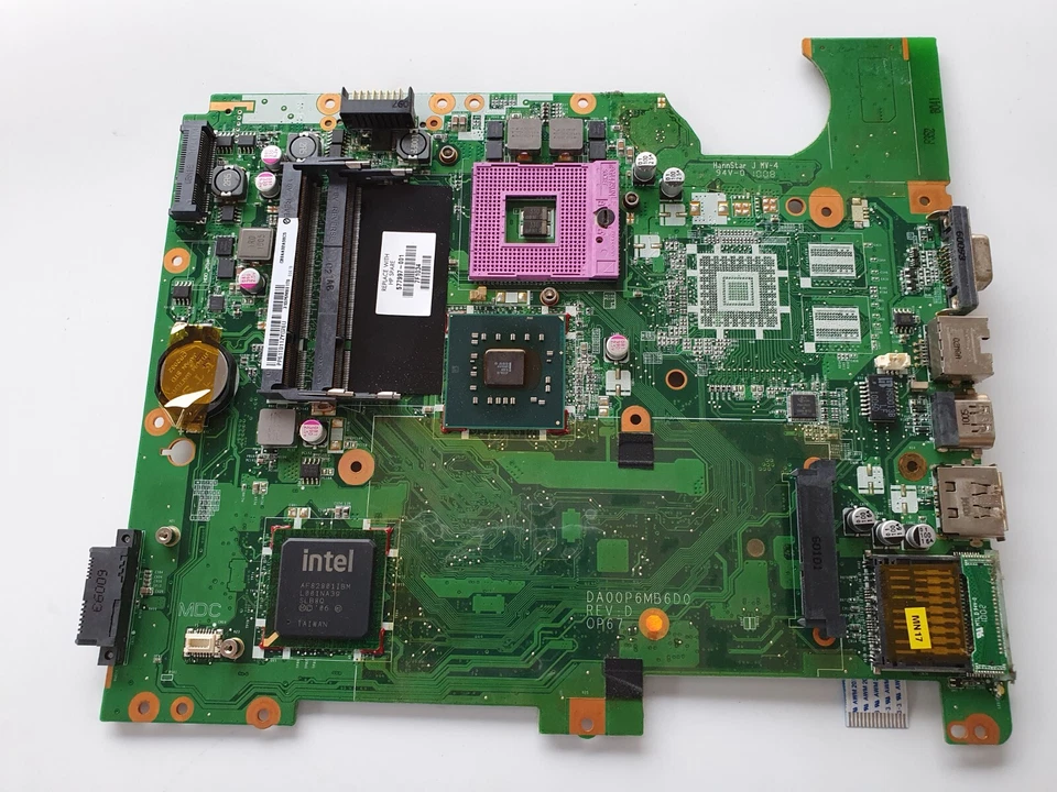 HP Compaq CQ61 Motherboard DA00P6MB6D0 517837-001 Fully Working - Image 4 of 4