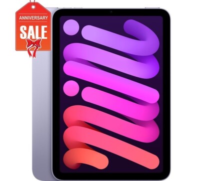 Apple iPad Mini 6th gen 64GB, Wi-Fi + 5G, 8.3in - Gray Pink Purple