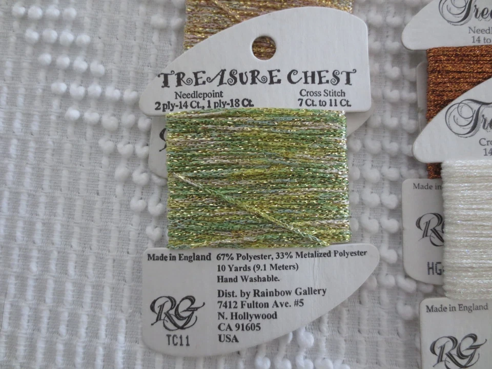 5 Rainbow Gallery TREASURE CHEST/BRAID NDPT & CROSS STITCH Embroidery THREAD - Image 2 of 2