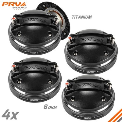 4x PRV Audio D280Ti-S 1'' Exit Titanium PRO Compression Driver 640 Watts 8 Ohm
