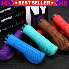Bike Grips Rubber Mountain Bicycle MTB Handlebar Ergonomic Cycling Lock