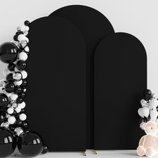 Wedding Arch Cover 7.2FT, 6.6FT, 6FT Set of 3 Spandex Fitted Wedding Arch S...
