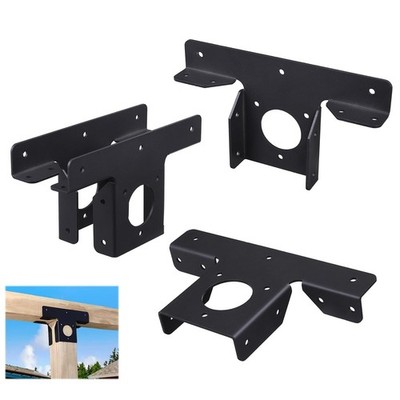 4Pcs Heavy Duty Pergola Corner Brackets Extension 3-Way T Brackets for 4x4 (A...