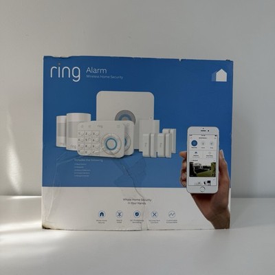 NEW Ring - Alarm Starter Home Security Kit - White -Open Box 