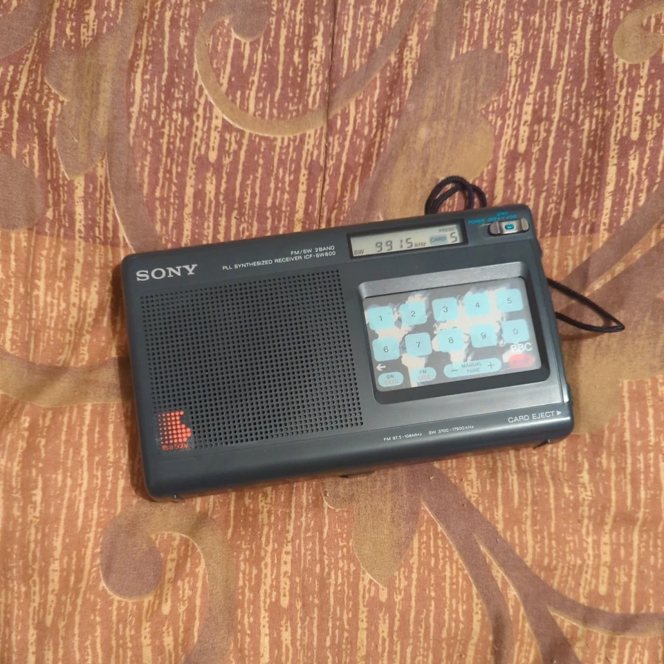 Sony Receptor de Onda Corta ICF SW800 Radio en Caja, Manual, 4 Tarjetas y Antena AN-61 Foto 2 de 4