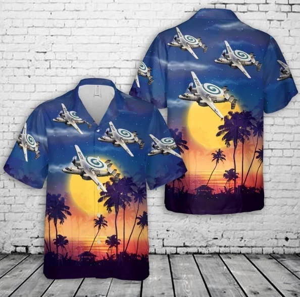 US Navy Northrop Grumman E-2 Hawkeye Hawaiian Shirt
Opens in a new window or tab
