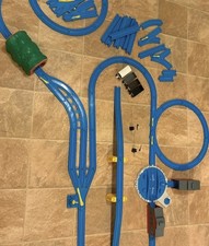 Plarail Blue Tomy Train Set With Troublesome Trucks Turntable Slopes Tunnel