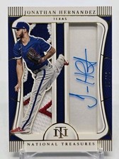 2022 National Treasures JONATHAN HERNANDEZ Jumbo Gear Signatures /25 Texas MLB