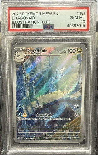 2023 Pokemon SV 151 Dragonair Illustration Rare #181/165 PSA 10