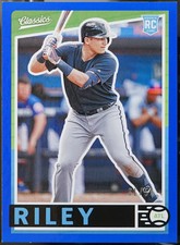 2019 Panini Chronicles - Classics Blue #16 Austin Riley /50 Baseball NM