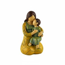 Abstrakte Mutter mit Kind Statue Warmherzig F...