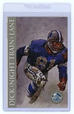 1998 Hall of Fame Signature Series Dick Night Train Lane Platinum Auto /2500 HOF
