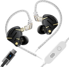 KZ ZS12 PRO USB C Wired Gaming Earbuds with Mic, 6 Drivers, HiFi Sound