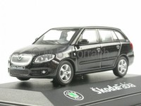 Skoda Fabia Ii Combi Schwarz Modellauto Abrex 1:72