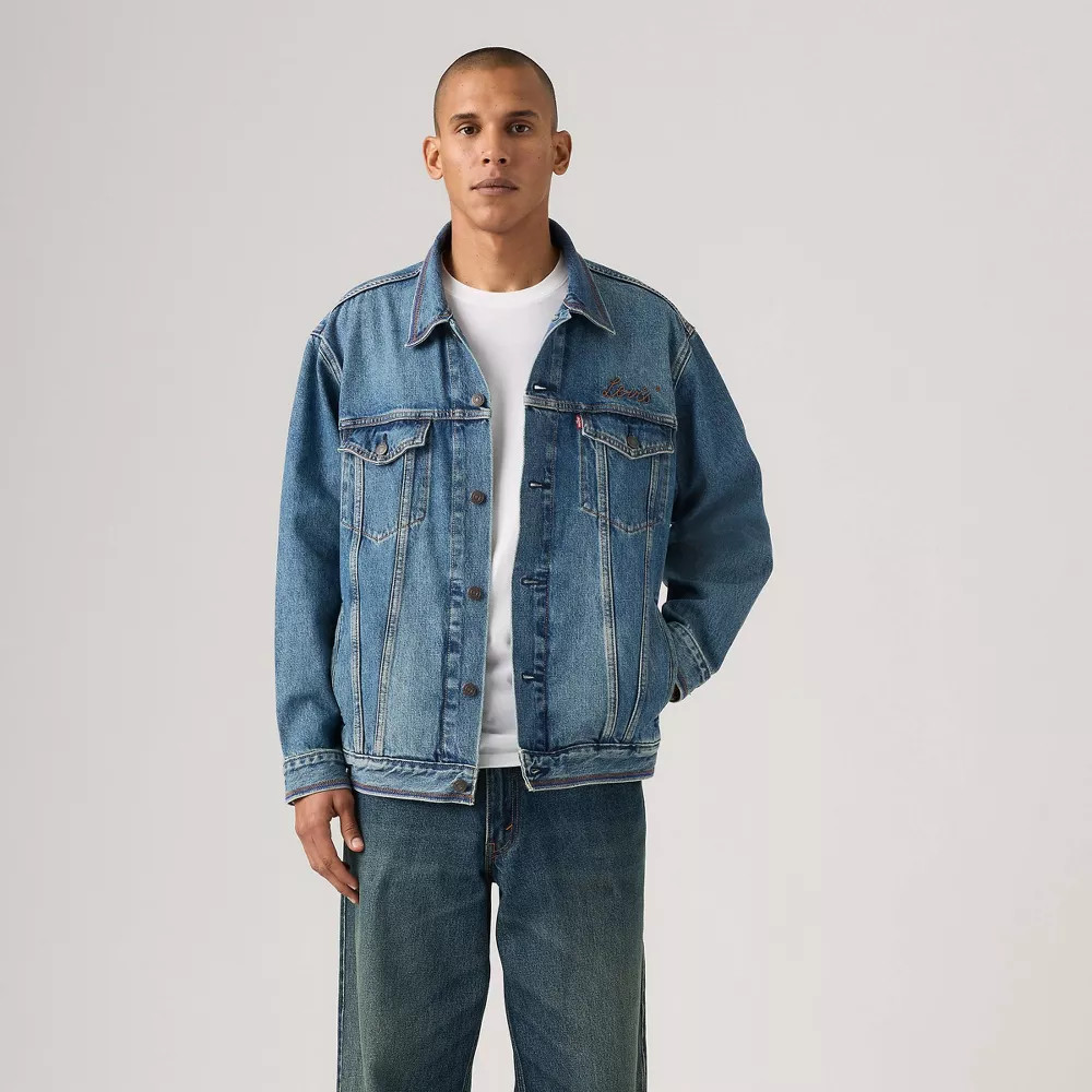 Levi's Men's Relaxed Fit Trucker Jacket - Mid Day Rodeo M