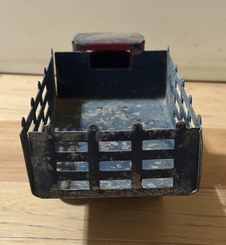 ANTIQUE VINTAGE METALCRAFT STEELCRAFT PRESSED STEEL STAKE BED TRUCK TOY ...