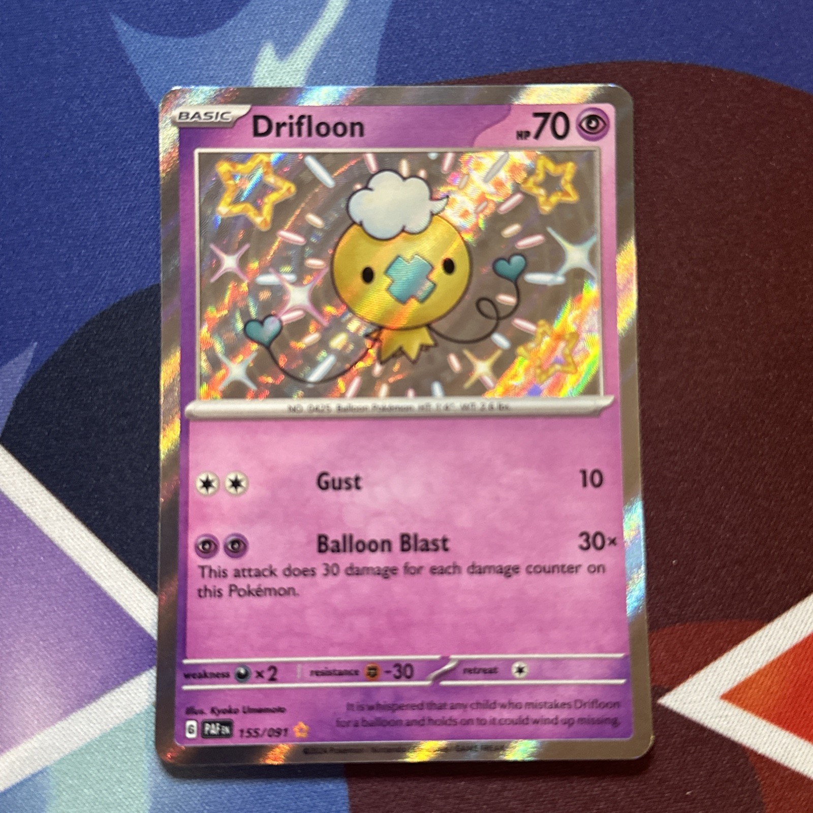 Drifloon 155/091 SV: Paldean Fates Holo Pokemon TCG