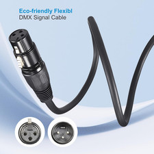 10Ft/3.04M DMX Cable 4 Pack 3.04M DMX Cables 3 Pin XLR Male to Female Shielded