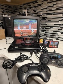 Sega Genesis Model 1 Console Bundle 4 Games 2 Controllers Tested Working