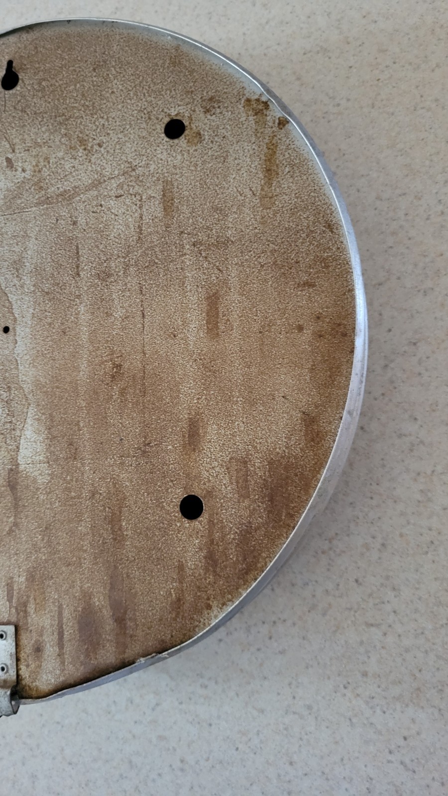 Vintage Rare Casite Bubble Glass Advertisement Thermometer