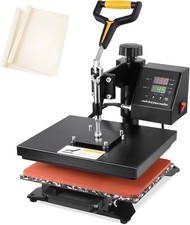 DIGITAL HEAT PRESS MACHINE T-SHIRT SUBLIMATION PRINTER TRANSFER 12"X10" PRESSING