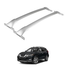 300LBS Full Aluminum Roof Rack Cross Bars for 2014-2020 Rogue, Silver