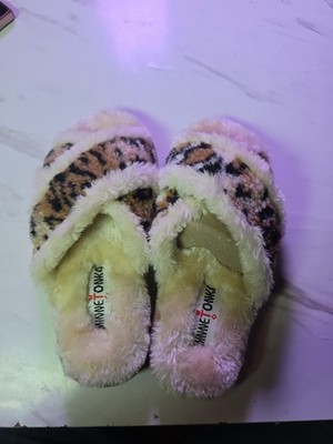 Minnetonka Lilly Cross Band Slippers Flip Flop Sandals Slide Slip Size 6