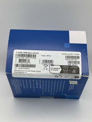 Intel i7-14700F 2.10GHz 20 Core BX8071514700F 28 Thread LGA 1700