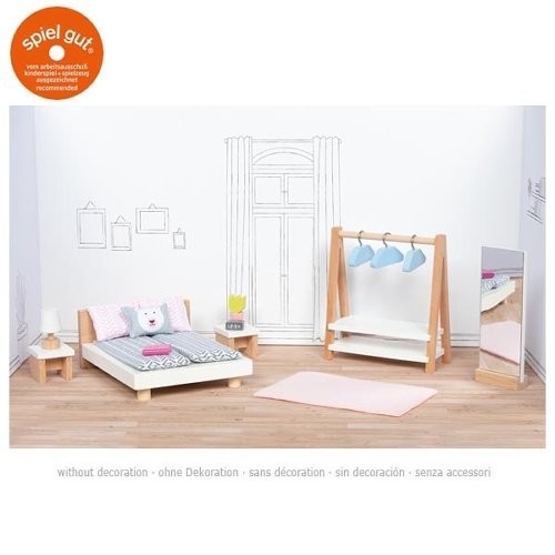 Accessoires en bois pour maisons de poupées : meublez la chambre sans plastique