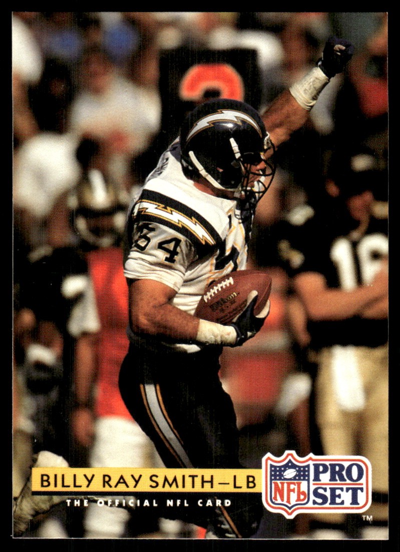 Billy Ray Smith 1992 Pro Set #313 Chargers NFL READ FREE SHIPPING AutographDen
