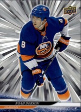 2024-25 Upper Deck #360 Noah Dobson Silver Outburst New York Islanders.