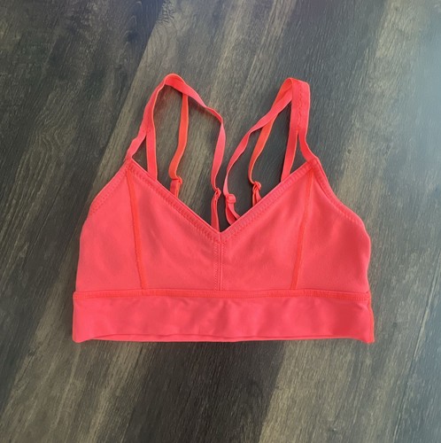 Lululemon Free to Be Serene Strappy Sports Bra Sunset Orange Size 6