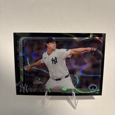 2025 Topps Chrome Gerrit Cole Black Raywave Refractor /10 Yankees (very rare)