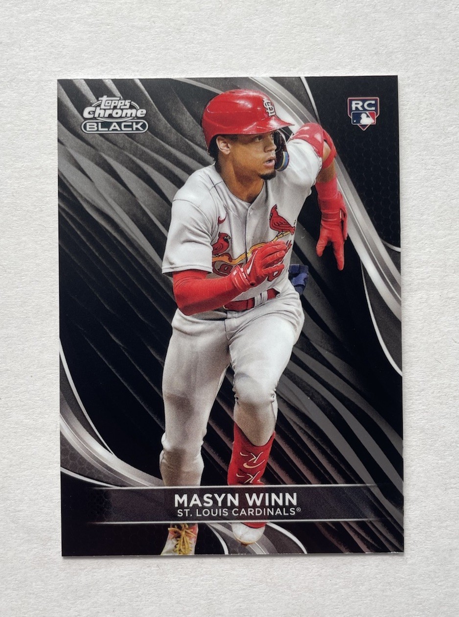 2024 Topps Chrome Black Masyn Winn #46 Rookie RC St. Louis Cardinals