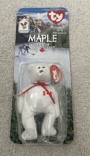 Maple the Bear Retired Ty Beanie Baby Brown Nose McDonalds 1999