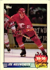 1990-91 Topps - Team Scoring Leaders Joe Nieuwendyk #8