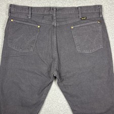 Vintage Wrangler 13MWZ Jeans Mens Size 40x30 Hemmed Gray 90s USA Made straight