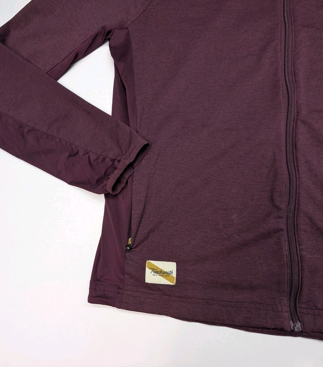 Tracksmith Session Full Zip Men's Medium Maroon L… - image 2