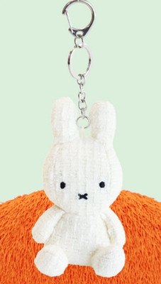 Miffy Official Plush Doll : Tweed Miffy White Rabbit 10cm Key ring