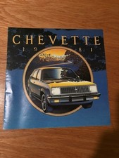 1981 Chevrolet Chevette Car Dealer Sales Brochure Catalog